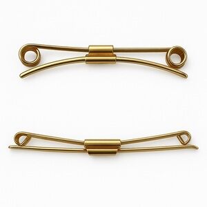 Lot Of 2 Vintage Gold-Tone Tie Clips – Hickok and Mid-Century Design